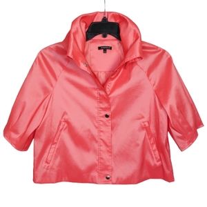 Samuel Dong Cropped Coral 3/4 Sleeve Jacket Size M